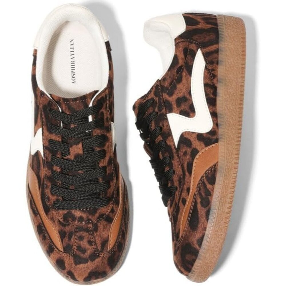 Womens Tennis Shoes Fashion Sneakers Comfortable Casual Slip On Lace Up Footwear